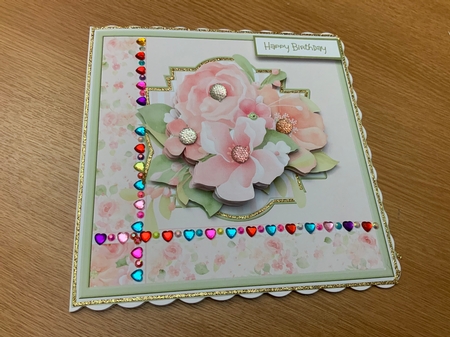 Country rose 7x7 card by Jennie Settle