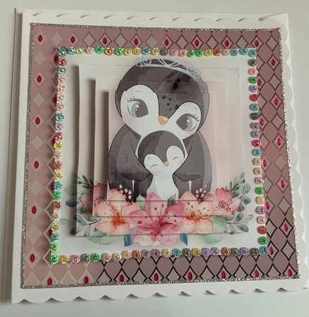 birthday card with cute flowers by Jennie Settle