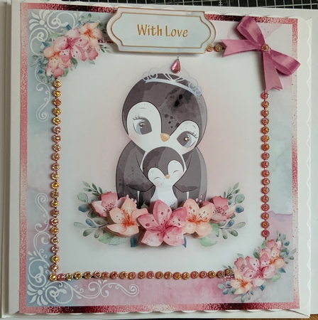 birthday card with cute flowers by Jennie Settle