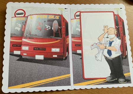 Thank You Bus Driver Dude Insert by Jennie Settle