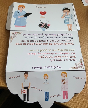 THANK YOU NURSES AND DOCTORS      GIFT VOUCHER ENVELOPE by Jennie Settle