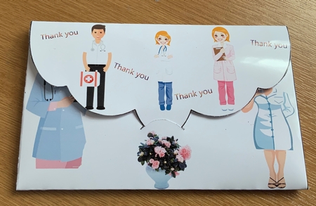 THANK YOU NURSES AND DOCTORS      GIFT VOUCHER ENVELOPE by Jennie Settle