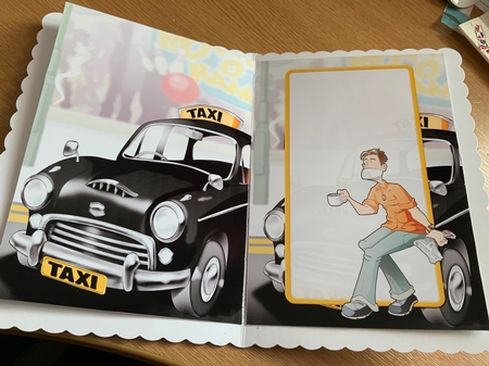 Thank You Taxi Dude Insert by Jennie Settle