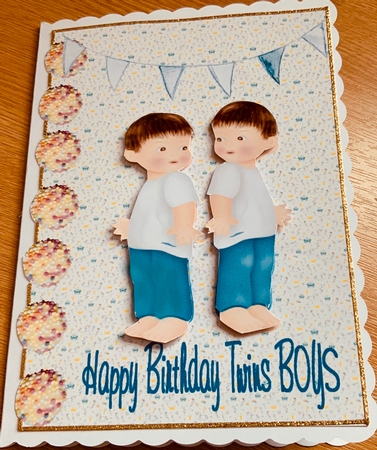 Twin Boys Birthday by Jennie Settle