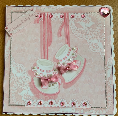Its A Girl Topper by Jennie Settle