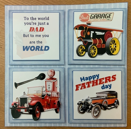 8x8 The world to me Dad vintage autos mini kit by Jennie Settle