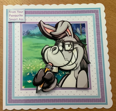 FAVOURITE SMART ASS 7.5 Decoupage Card Kit by Jennie Settle