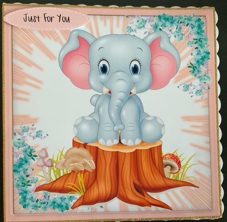 Elli on a Tree Stump by Jennie Settle