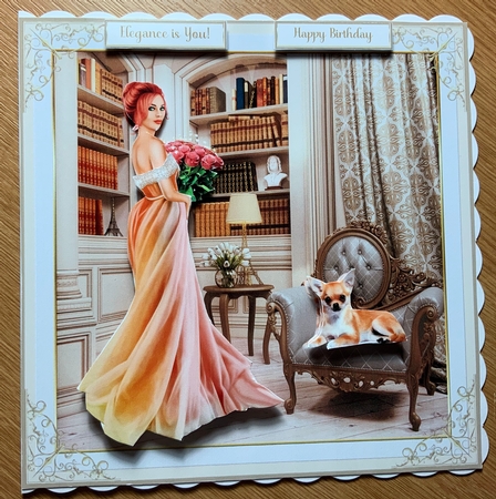 Special Occasion Decoupage 7x7ins Topper 8 by Jennie Settle