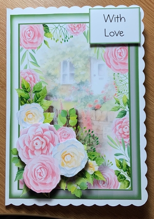 Rose Cottage Camellia - Pale Pink A5 by Jennie Settle