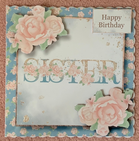 Family Names Pink Roses & Glitter Bumper Kit by Jennie Settle