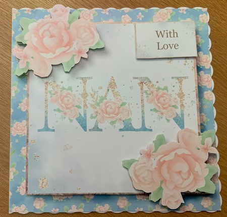 Family Names Pink Roses & Glitter Bumper Kit by Jennie Settle