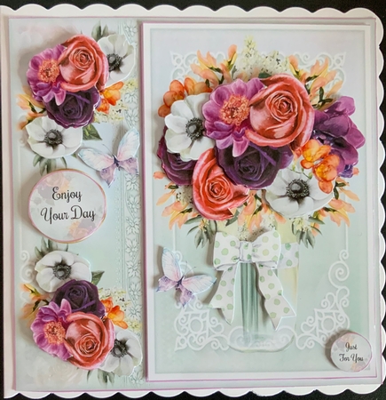 Watercolour Bouquet 4 Mini Page Kit by Jennie Settle