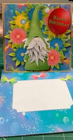 Birthday Gnome - Tent Card by Jennie Settle
