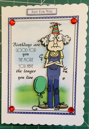 Gus - Live Longer Quick Card by Jennie Settle