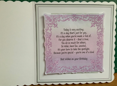 Pretty Birthday Inserts by Jennie Settle