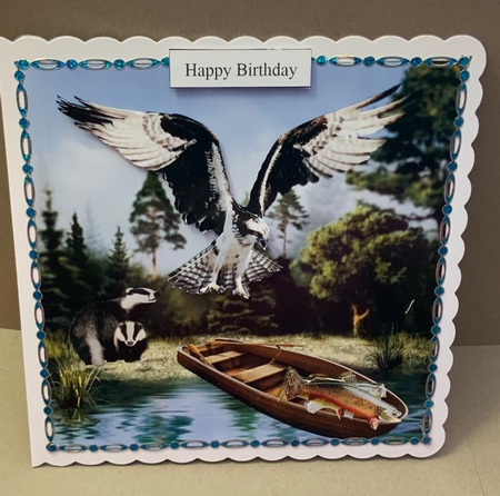 Unintended Fish Topper with Decoupage by Jennie Settle