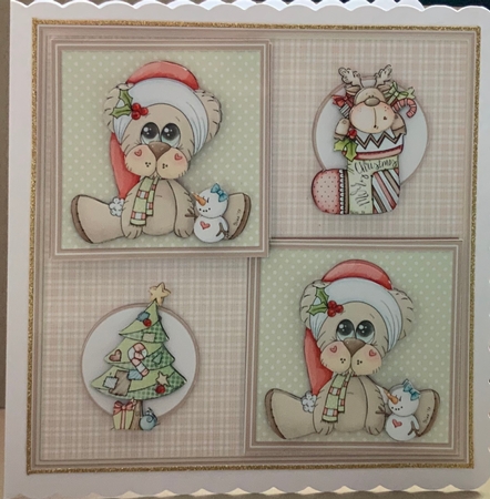 Christmas bears mini kit by Jennie Settle