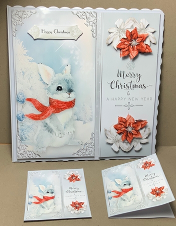 Cute Bunny Snow Play  by Jennie Settle