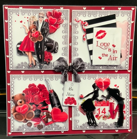 Valentine Collage 3 Mini Page Kit  by Jennie Settle