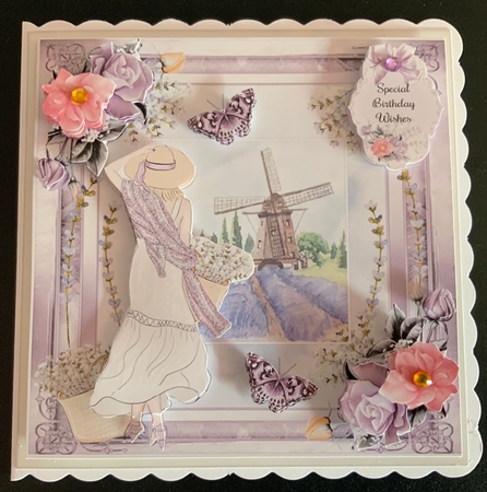 Lavender and Roses Mini Page Kit  by Jennie Settle