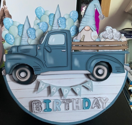 GNOME TRUCK ROCKER CARD by Jennie Settle