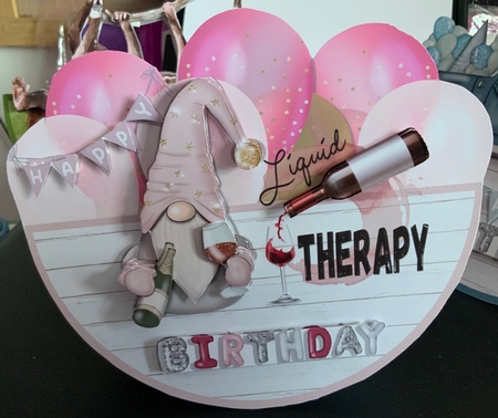 LIQUID THERAPY ROCKER CARD by Jennie Settle