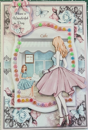 Meeting At The Cafe 02 Mini Page Kit  by Jennie Settle