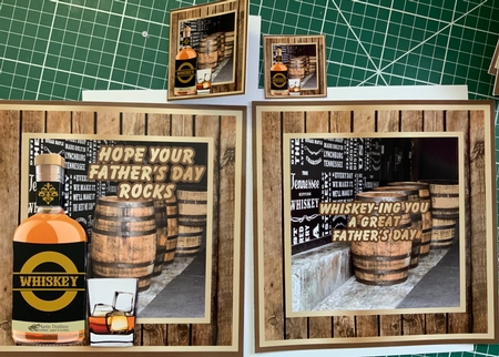 Whiskey decoupage mini kit &  - male birthday / fathers day by Jennie Settle