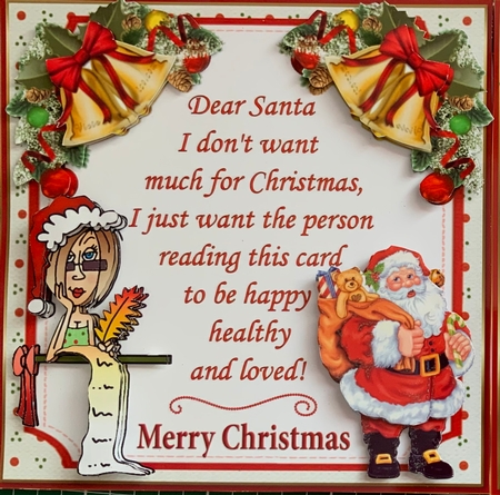 8x8 Dear Santa mini kit by Jennie Settle