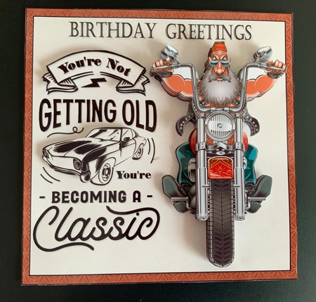 8x8 Classic male birthday greetings 1 mini kit by Jennie Settle