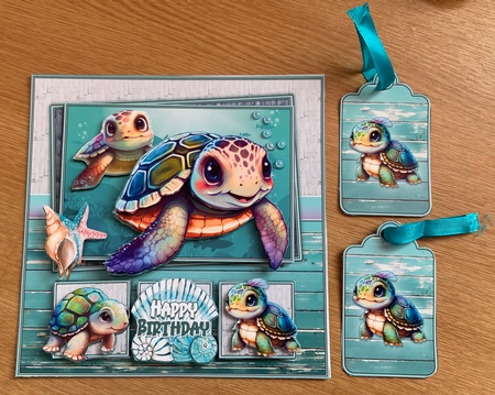 Swimming by with a Birthday Hi! by Jennie Settle