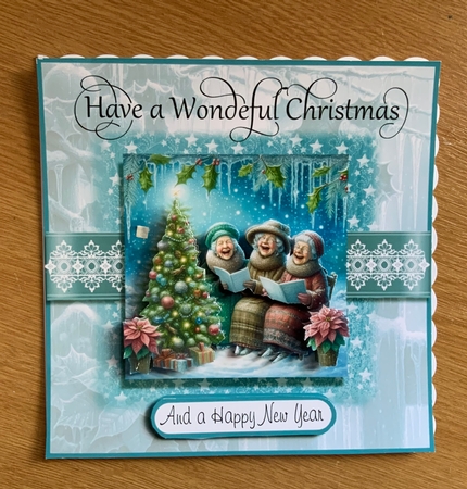 Three Laughing Ladies Carolling by Jennie Settle