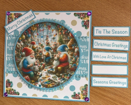 Christmas Gnome Workshop Mini Kit 7x7 by Jennie Settle