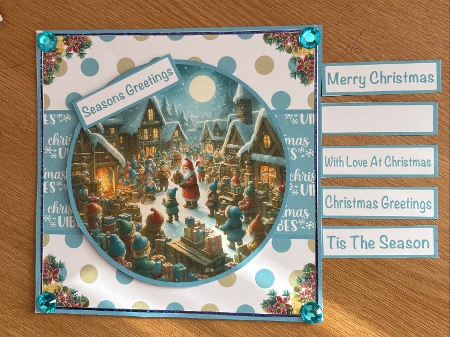 Christmas Gnome Workshop Mini Kit 7x7 by Jennie Settle