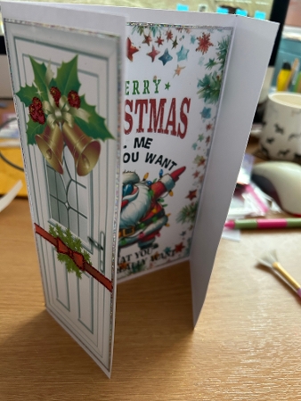 Santa With Funny Humour Gatefold For Christmas (ONE) by Jennie Settle