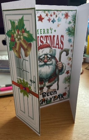 Santa With Funny Humour Gatefold For Christmas (SIX) by Jennie Settle