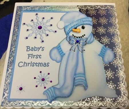 Baby Boy First Christmas by Jennie Settle