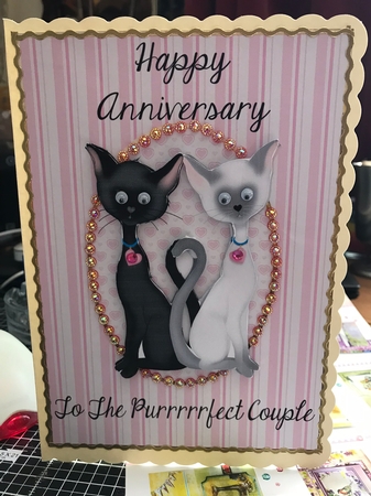 Happy Anniversary to the Purrrrrfect Couple by Jennie Settle