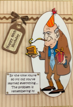 Fred Celebrates His 80th Quick Card by Jennie Settle