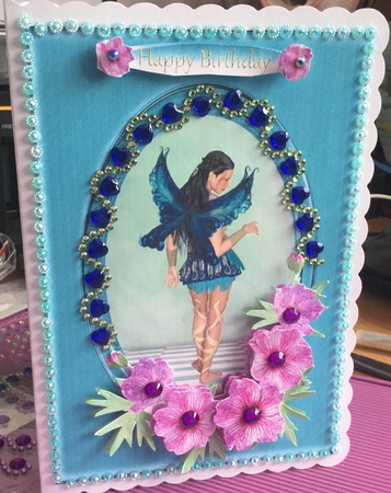 Fantasy & Flowers - Fairy with Geraniums by Jennie Settle