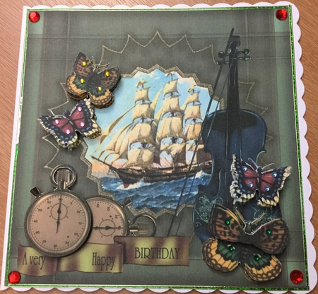 Male Card Vintage Memories by Jennie Settle