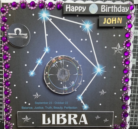 Star Sign Libra 8x8 by Jennie Settle