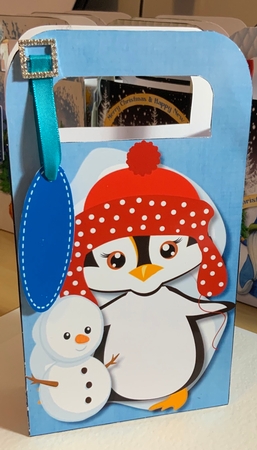 Gift Bag, the Penguin and Snowman  by Jennie Settle