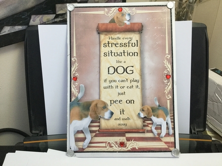 Handle Every Stressful Situation Like a Dog - beagle by Jennie Settle