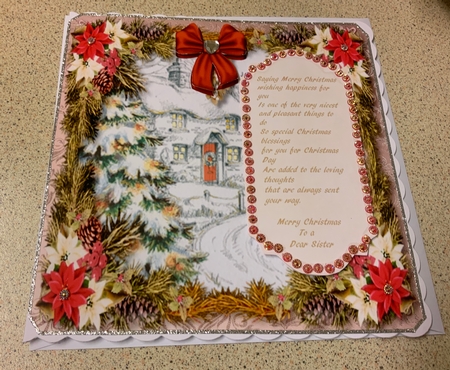 Merry Christmas to a Dear Sister by Jennie Settle