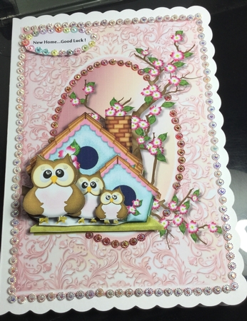 New Home Family Owl by Jennie Settle