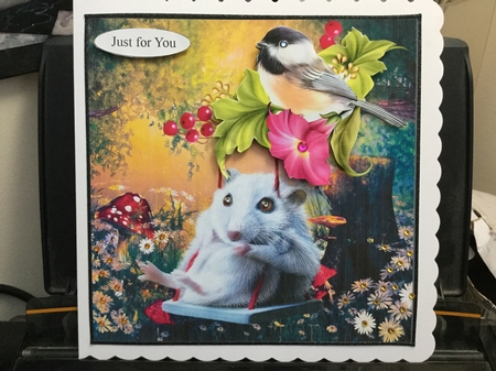 Just a Little Push Please Topper& Decoupage by Jennie Settle