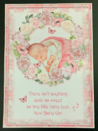 2 New Baby Boy & Girl Card Fronts by Jennie Settle