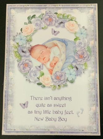 2 New Baby Boy & Girl Card Fronts by Jennie Settle